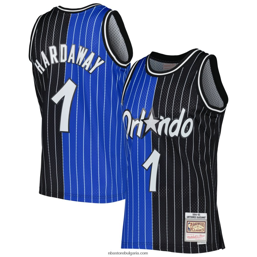 NBA JZ8F021832 orlando magic penny hardaway mitchell & ness blue/black hardwood classics сплит суингмен трико