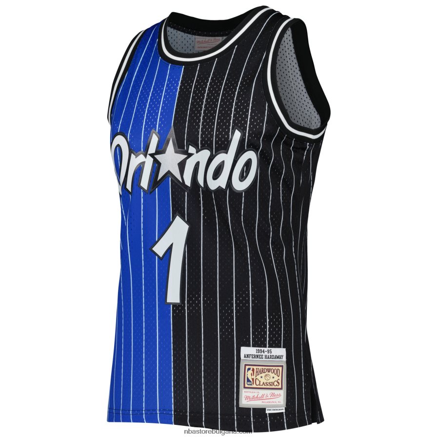 NBA JZ8F021832 orlando magic penny hardaway mitchell & ness blue/black hardwood classics сплит суингмен трико