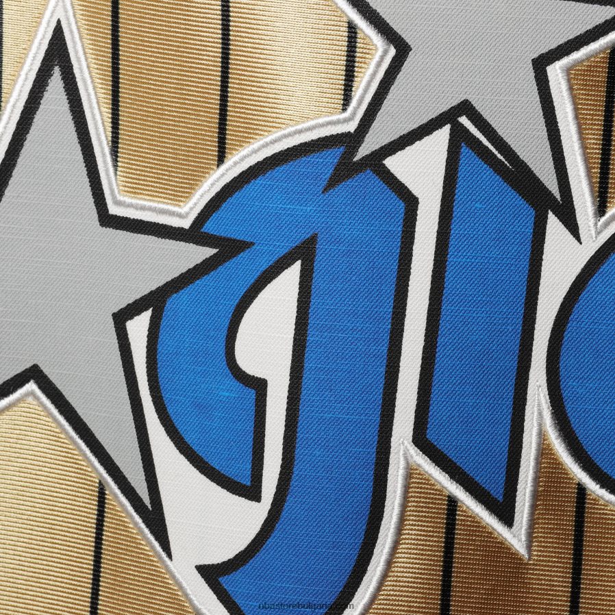 NBA JZ8F022011 orlando magic penny hardaway злато 75-та годишнина 1993-94 класика от твърда дървесина swingman фланелка