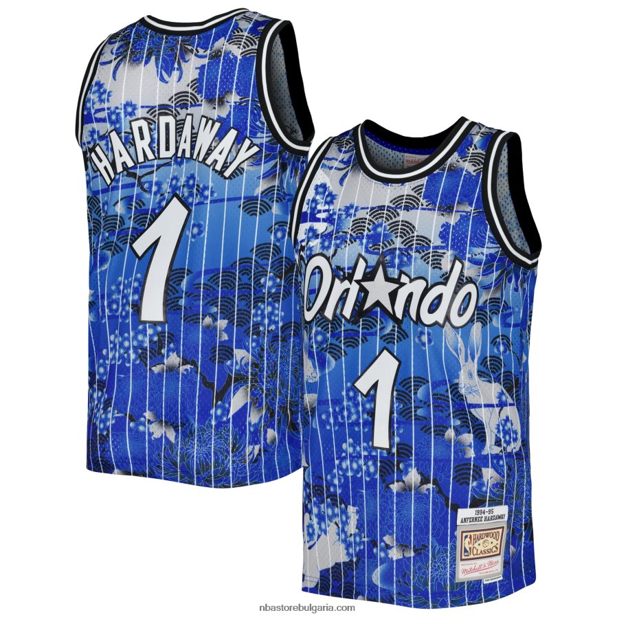 NBA JZ8F022228 orlando magic penny hardaway mitchell & ness blue hardwood classics лунна нова година swingman трико