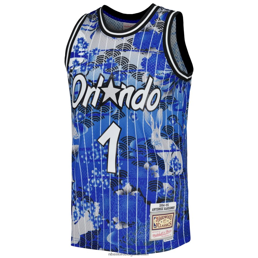 NBA JZ8F022228 orlando magic penny hardaway mitchell & ness blue hardwood classics лунна нова година swingman трико