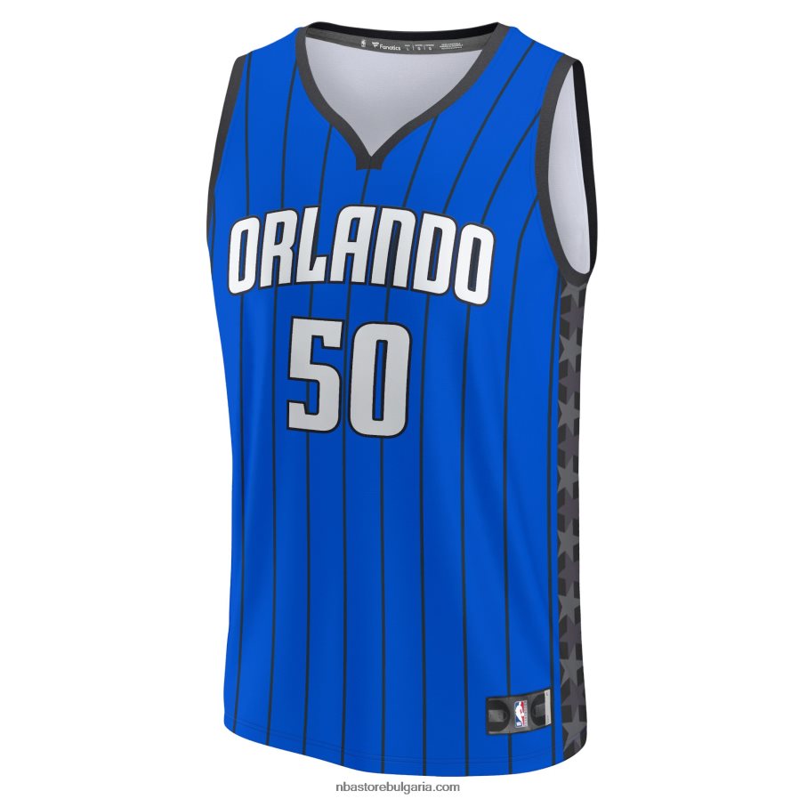 NBA JZ8F022638 orlando magic cole anthony blue fast break реплика на фланелка