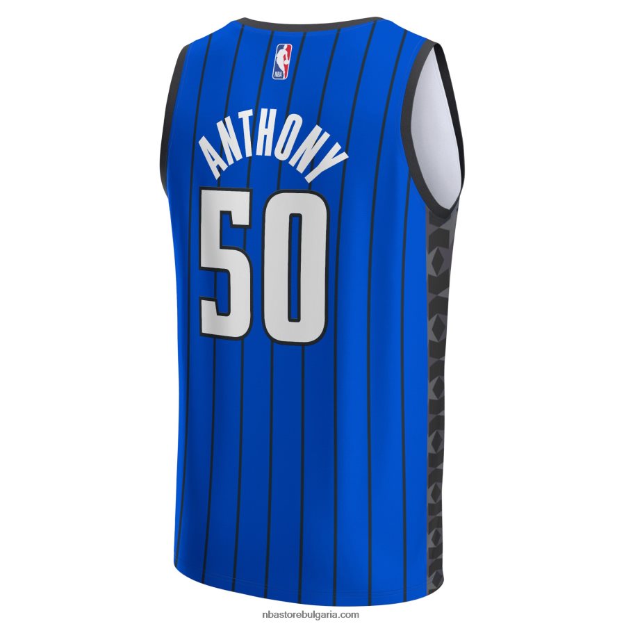 NBA JZ8F022638 orlando magic cole anthony blue fast break реплика на фланелка