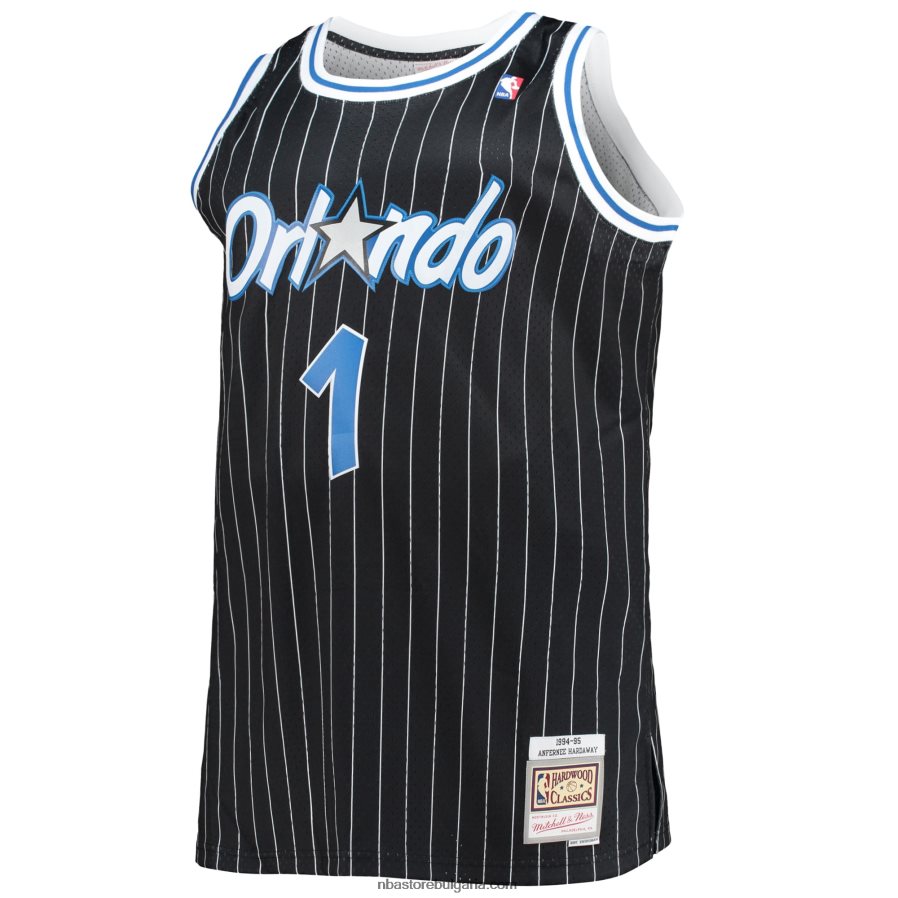 NBA JZ8F023242 orlando magic penny hardaway mitchell & ness black big & tall hardwood classics swingman трико