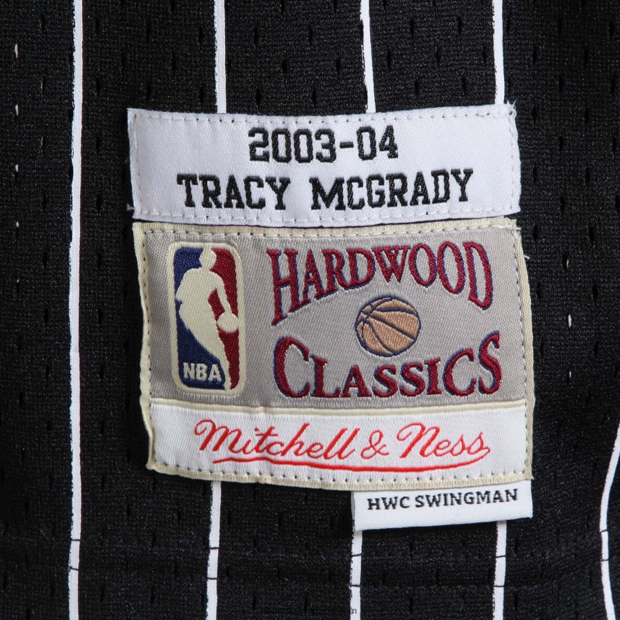 NBA JZ8F02371 orlando magic tracy mcgrady mitchell & ness black hardwood classics swingman фланелка