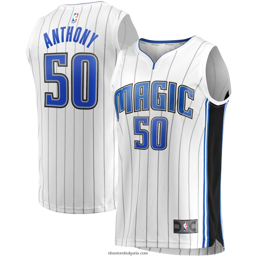 NBA JZ8F023991 orlando magic cole anthony white fast break реплика на фланелка