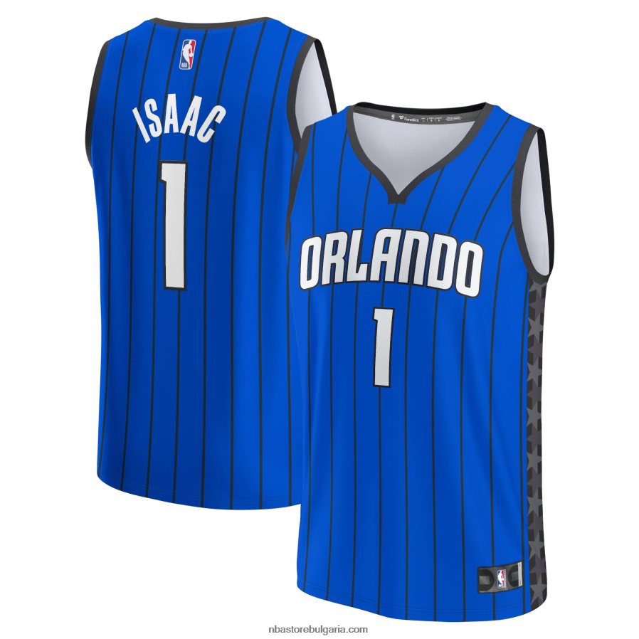 NBA JZ8F024967 orlando magic jonathan isaac blue fast break реплика на фланелка