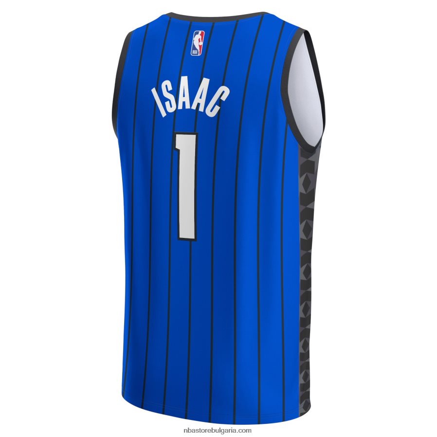 NBA JZ8F024967 orlando magic jonathan isaac blue fast break реплика на фланелка