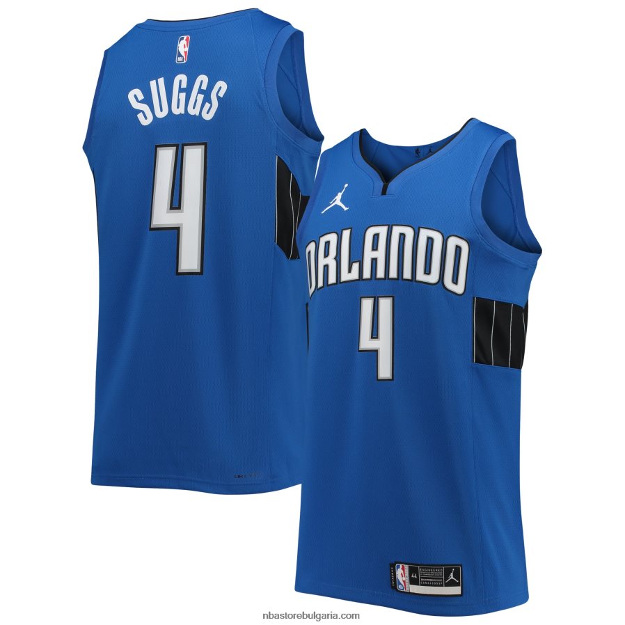 NBA JZ8F025707 orlando magic jalen suggs jordan blue swingman фланелка