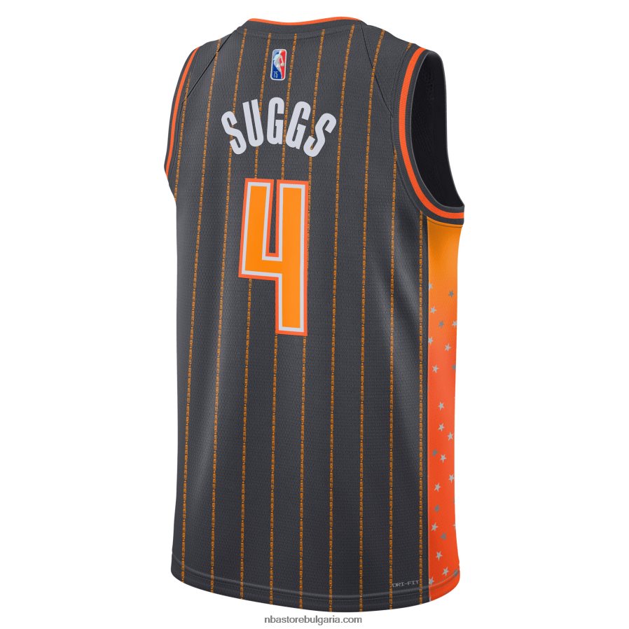 NBA JZ8F026131 orlando magic jalen suggs nike anthracite swingman jersey