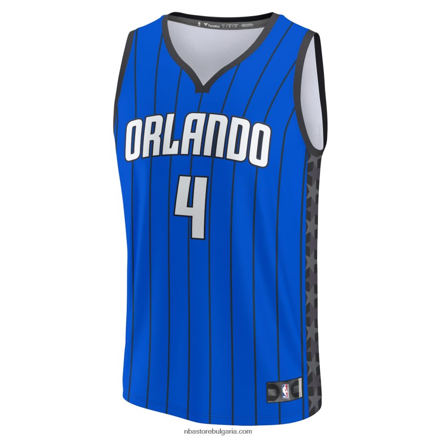 NBA JZ8F027851 orlando magic jalen suggs blue fast break реплика на фланелка