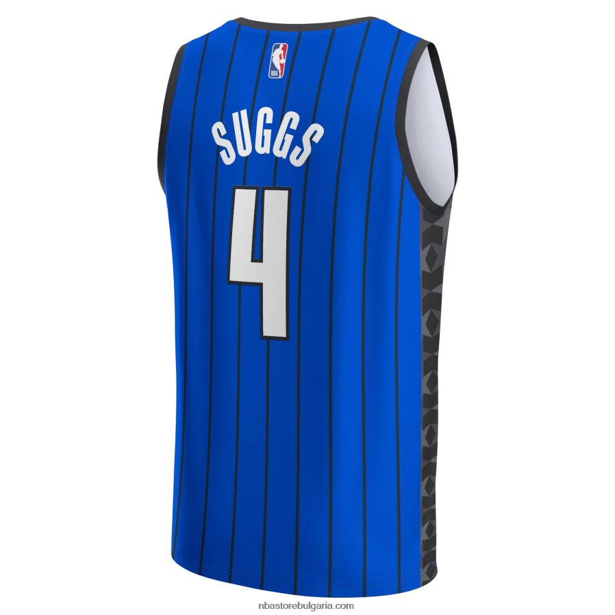 NBA JZ8F027851 orlando magic jalen suggs blue fast break реплика на фланелка
