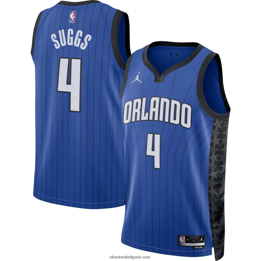 NBA JZ8F027868 orlando magic jalen suggs jordan blue swingman фланелка