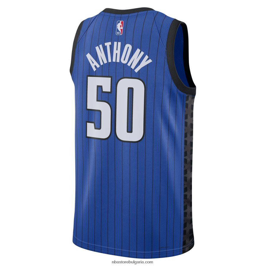 NBA JZ8F028444 orlando magic cole anthony jordan blue swingman фланелка