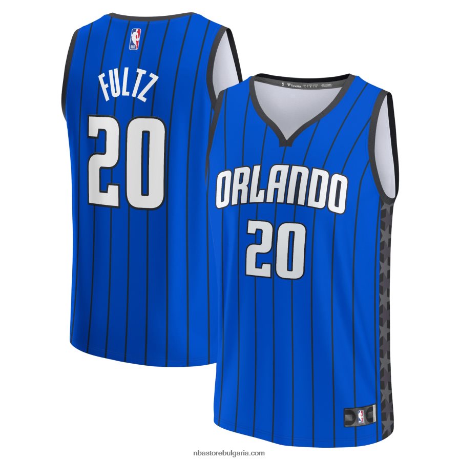 NBA JZ8F02928 orlando magic markelle fultz blue fast break реплика на фланелка