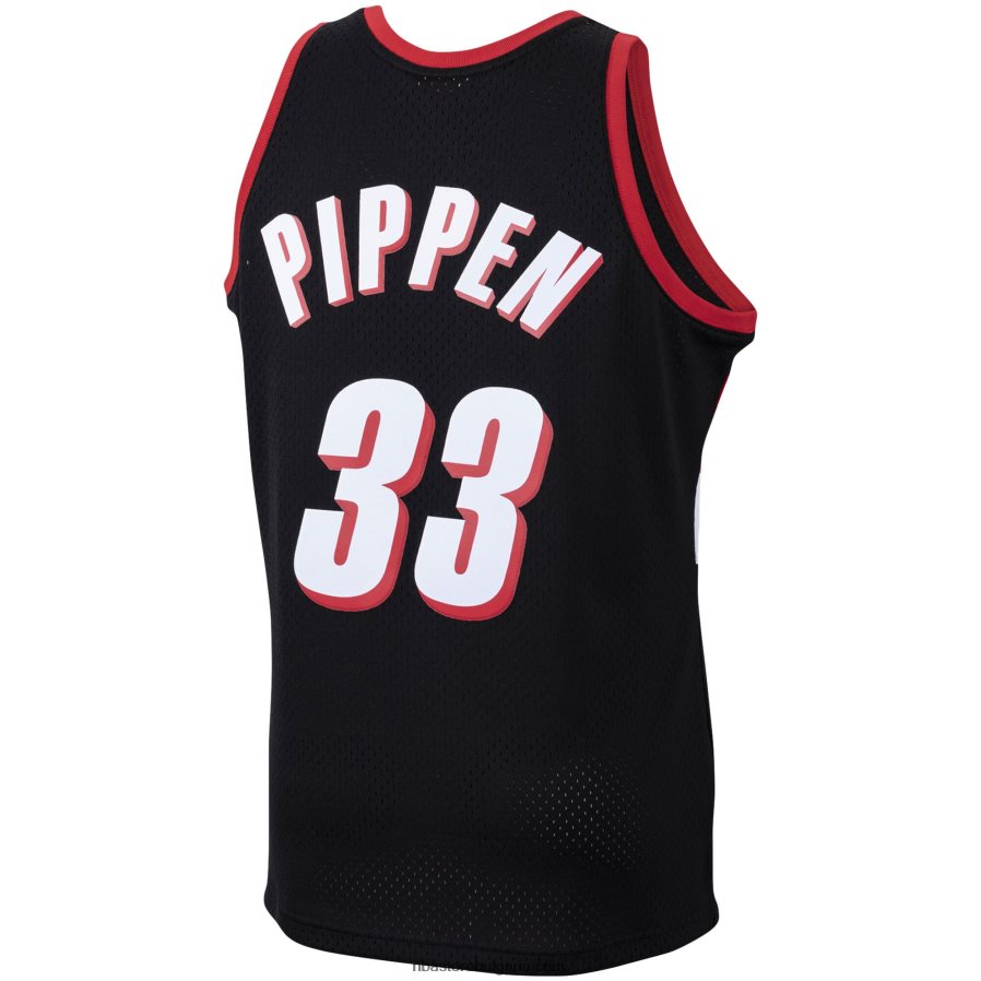 NBA JZ8F026338 portland trail blazers scottie pippen black 1999-00 hardwood classics swingman фланелка