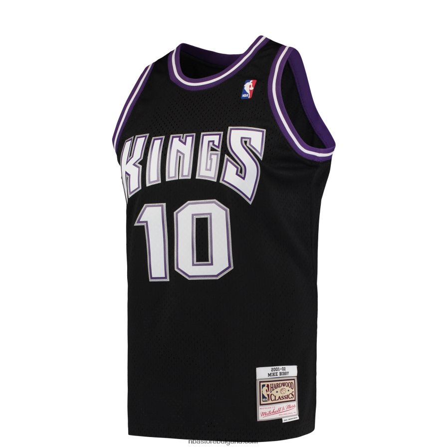 NBA JZ8F021444 sacramento kings mike bibby mitchell & ness black hardwood classics swingman фланелка