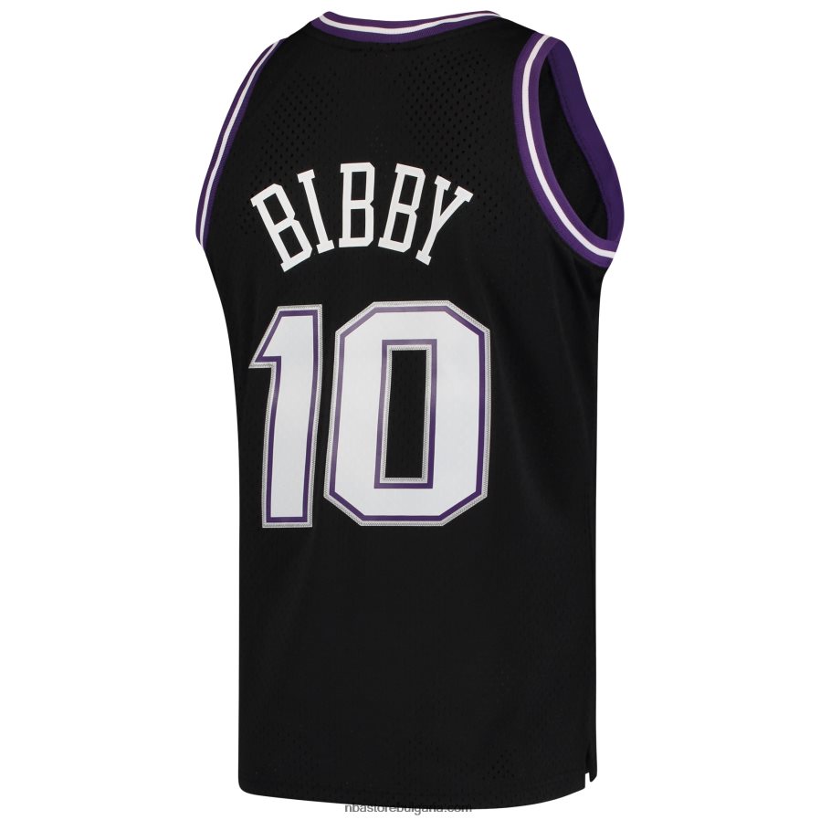 NBA JZ8F021444 sacramento kings mike bibby mitchell & ness black hardwood classics swingman фланелка