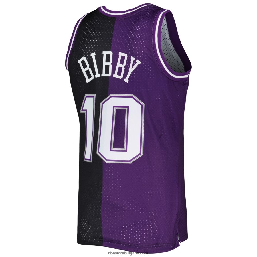 NBA JZ8F023204 sacramento kings mike bibby mitchell & ness purple/black hardwood classics сплит суингмен трико