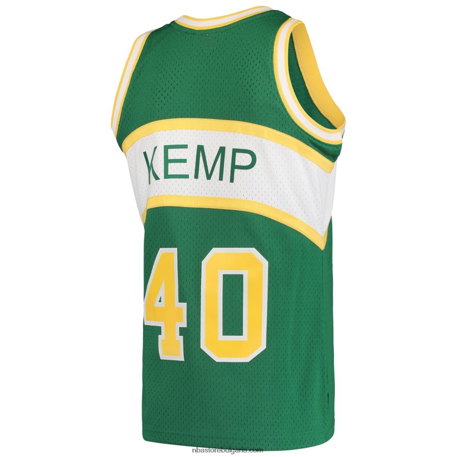 NBA JZ8F022038 seattle supersonics shawn kemp mitchell & ness green hardwood classics swingman фланелка