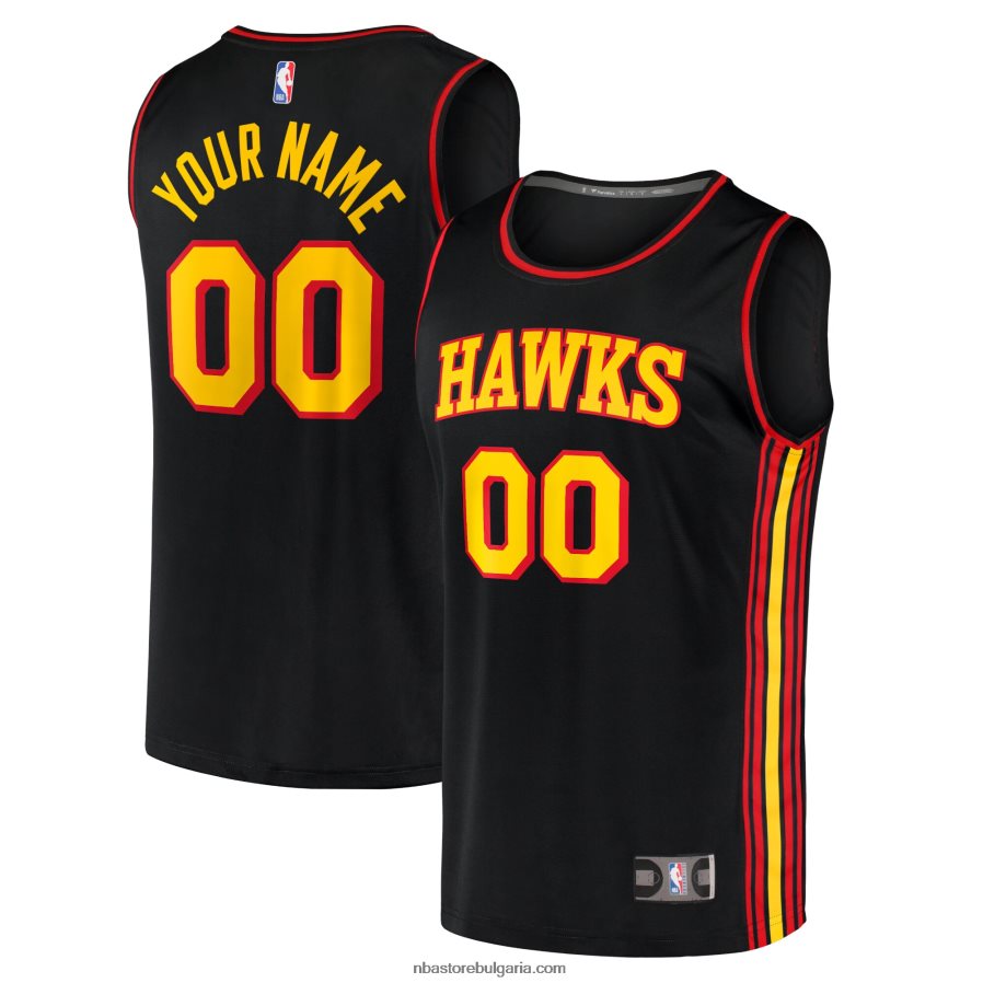 NBA JZ8F02276 реплика на фланелка по поръчка на атланта хоукс