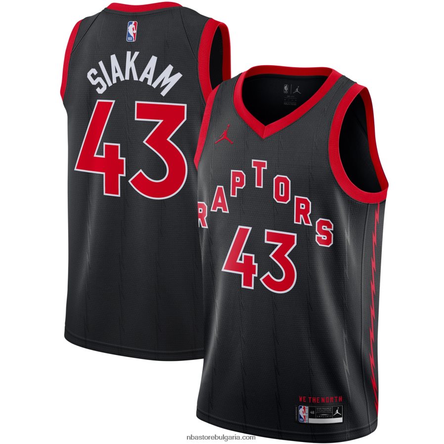 NBA JZ8F023281 Торонто Раптърс Паскал Сиакам Джордан марка суингмен фланелка