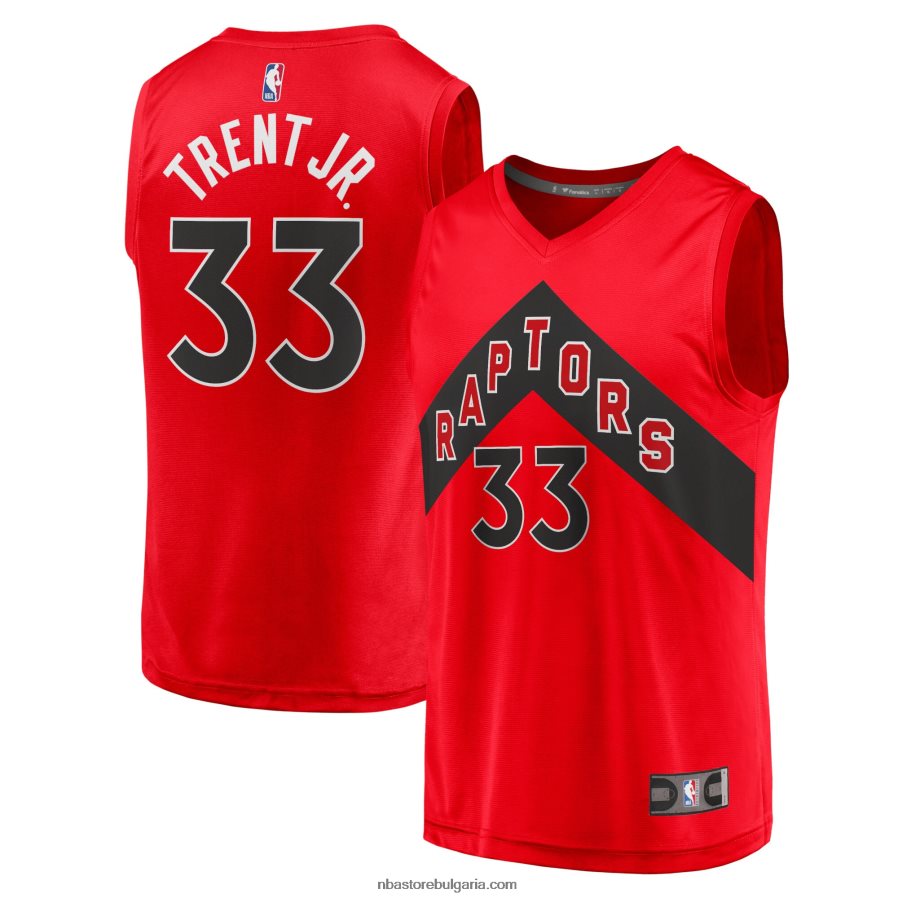 NBA JZ8F026280 Торонто Раптърс Гари Трент младши червена фланелка за бързо прекъсване