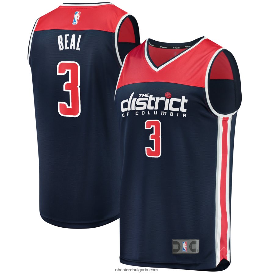 NBA JZ8F02526 washington wizards bradley beal navy fast break player фланелка