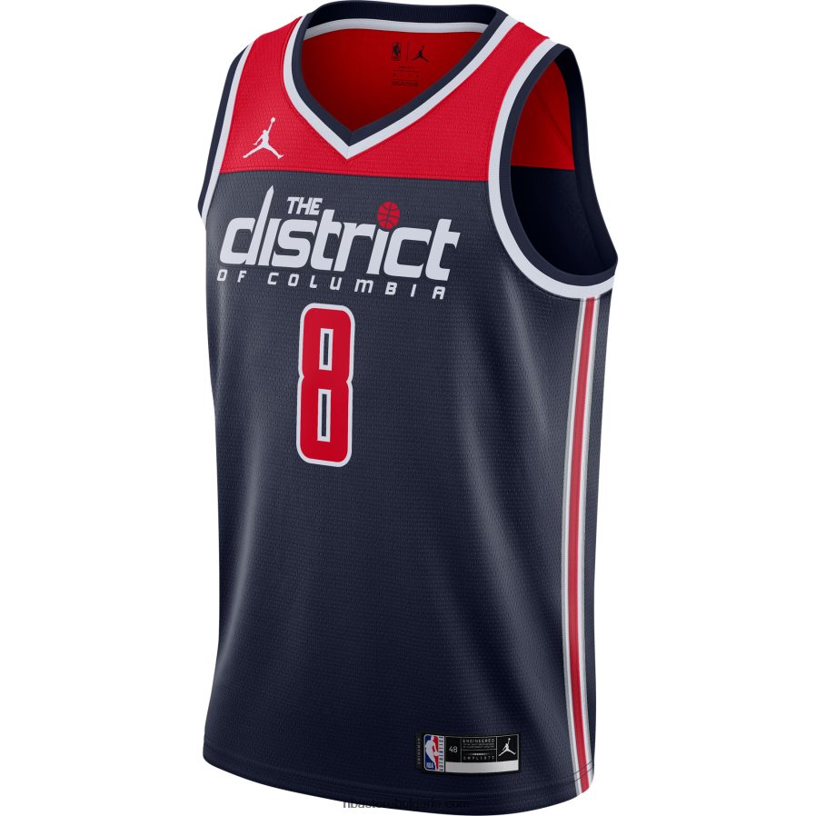 NBA JZ8F027827 washington wizards rui hachimura jordan brand navy suwingman фланелка
