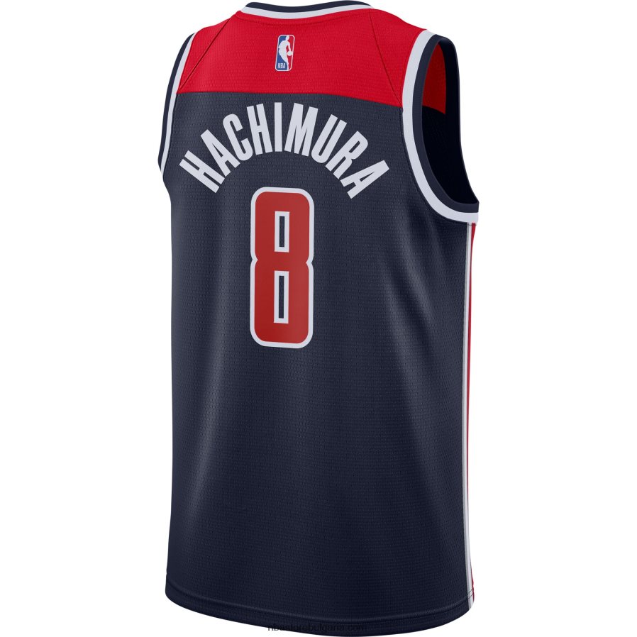 NBA JZ8F027827 washington wizards rui hachimura jordan brand navy suwingman фланелка