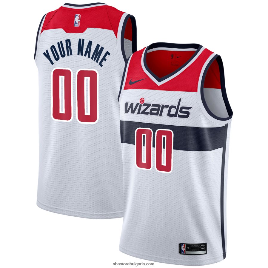 NBA JZ8F028174 washington wizards nike white swingman по поръчка фланелка