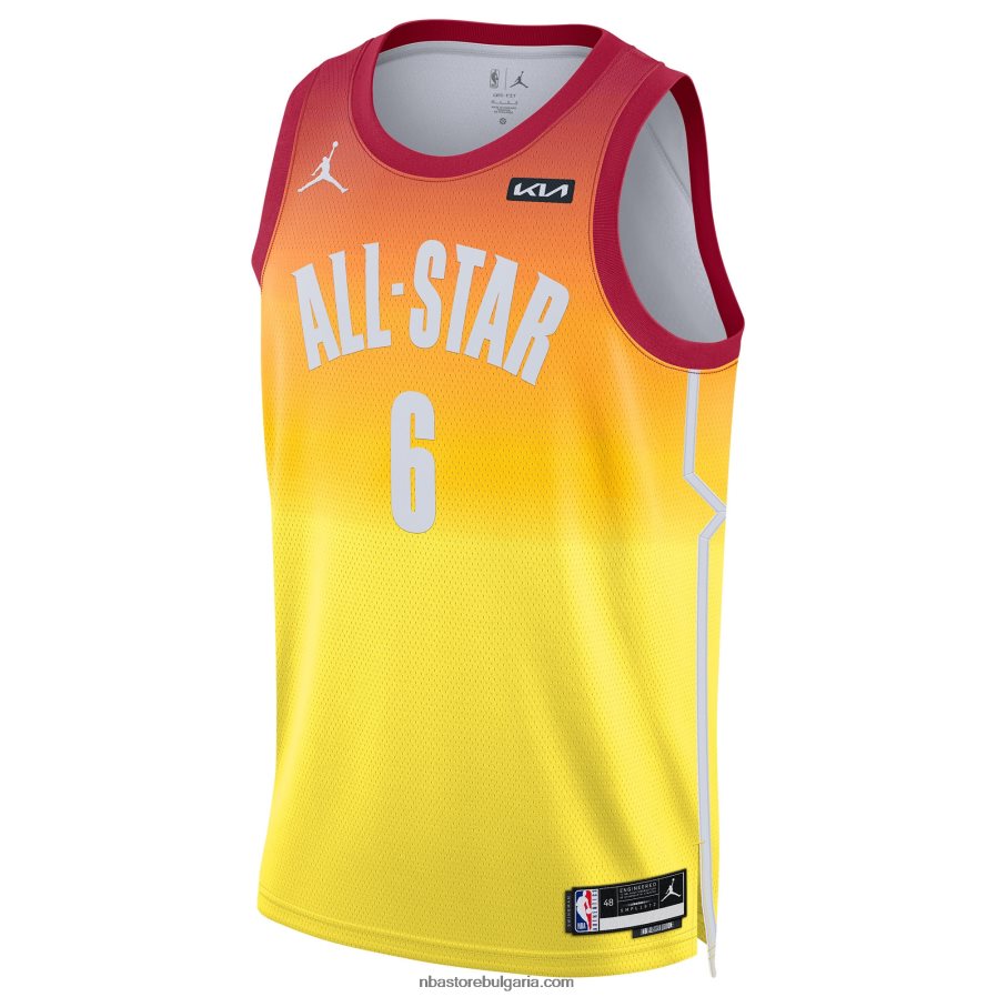 NBA JZ8F02299 lebron james jordan brand orange all-star game swingman фланелка