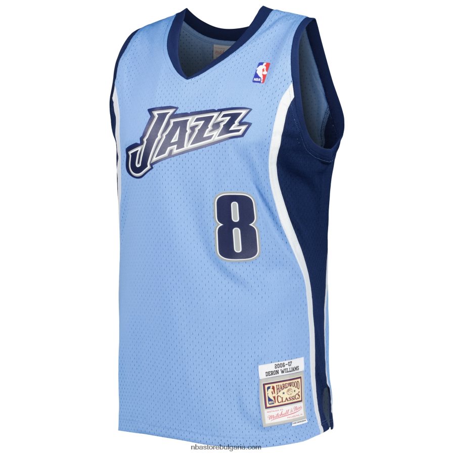 NBA JZ8F024665 utah jazz deron williams mitchell & ness blue hardwood classics swingman фланелка