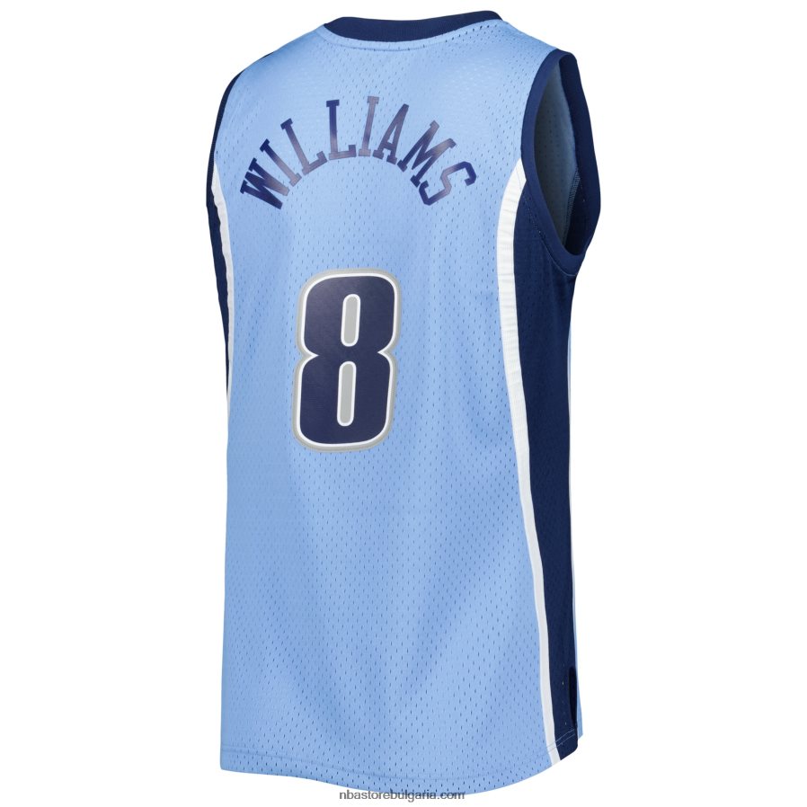NBA JZ8F024665 utah jazz deron williams mitchell & ness blue hardwood classics swingman фланелка