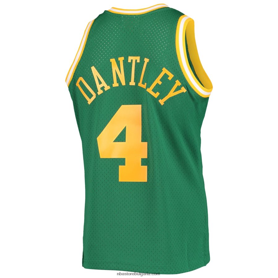 NBA JZ8F026346 utah jazz adrian dantley mitchell & ness green 1980-81 hardwood classics swingman фланелка