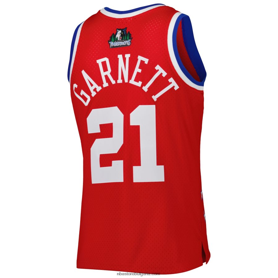 NBA JZ8F02624 западна конференция kevin garnett mitchell & ness червено 2003 all star game swingman фланелка