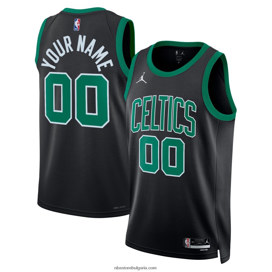 NBA JZ8F02105 Бостън Селтикс Джордан марка черен суингмен фланелка по поръчка