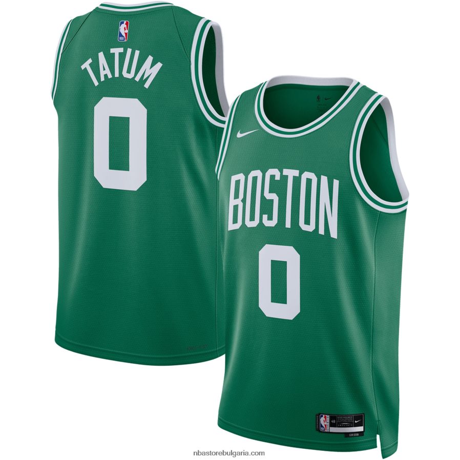 NBA JZ8F022793 Бостън Селтикс Джейсън Тейтъм Nike Kelly Green Swingman Джърси