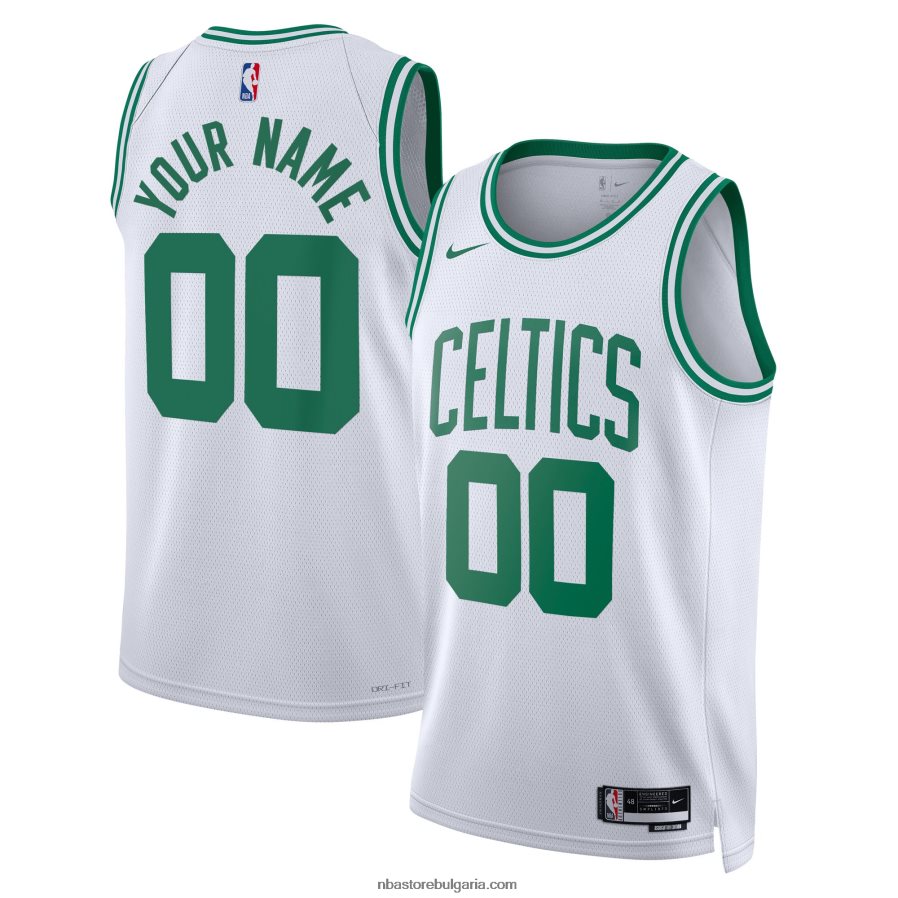 NBA JZ8F02364 Бостън Селтикс nike бяла фланелка swingman по поръчка