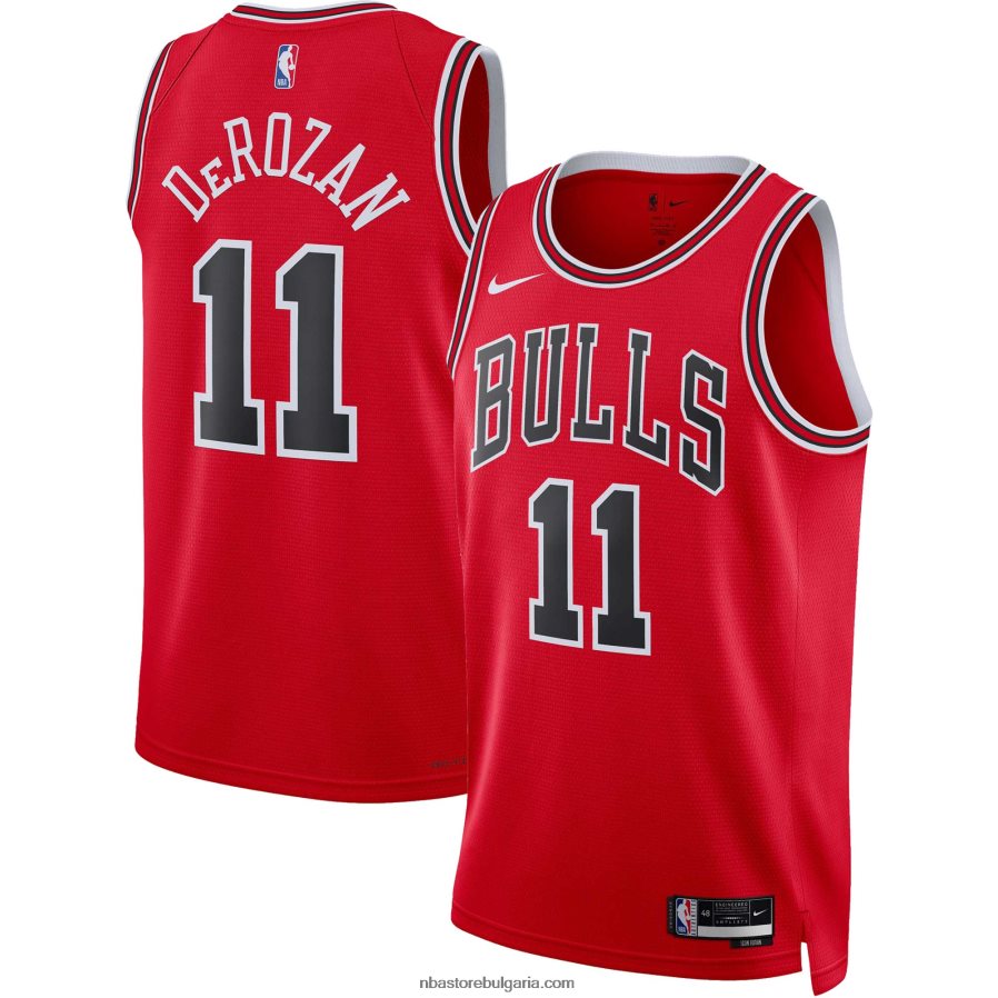 NBA JZ8F02141 chicago bulls demar derozan nike червена фланелка swingman