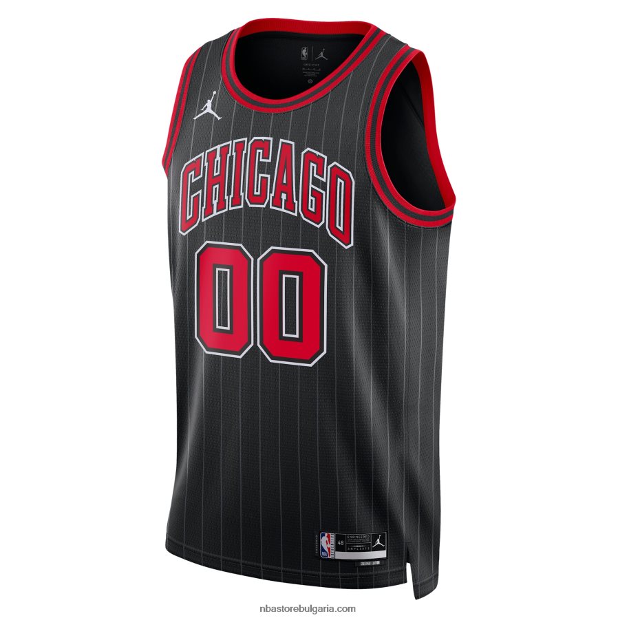 NBA JZ8F02557 chicago bulls jordan brand black swingman фланелка по поръчка