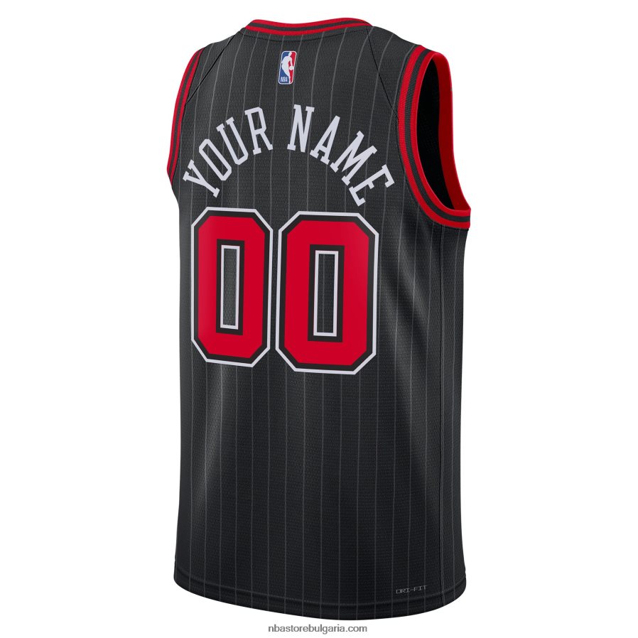 NBA JZ8F02557 chicago bulls jordan brand black swingman фланелка по поръчка