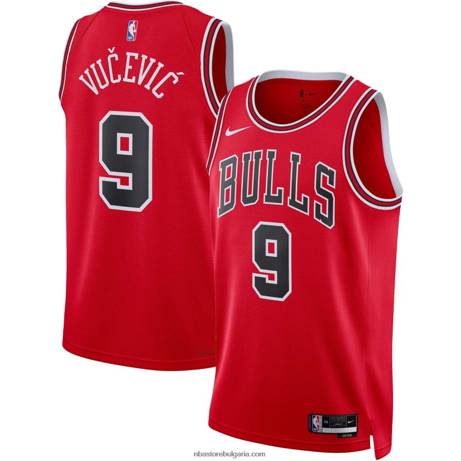 NBA JZ8F026362 chicago bulls nikola vucevic nike червена фланелка swingman