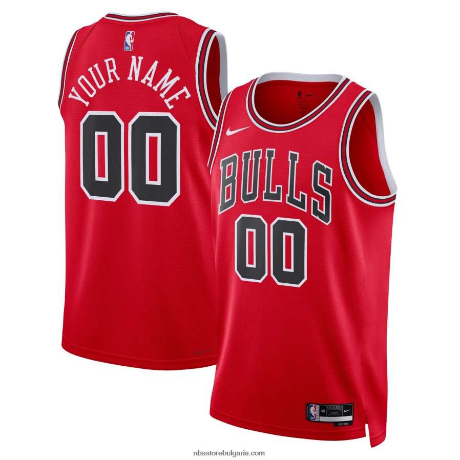 NBA JZ8F02649 chicago bulls nike red swingman персонализирана фланелка