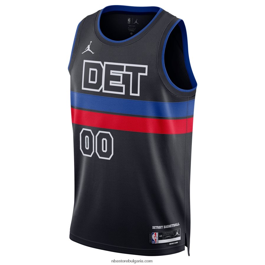 NBA JZ8F02786 detroit pistons jordan brand blue swingman фланелка по поръчка