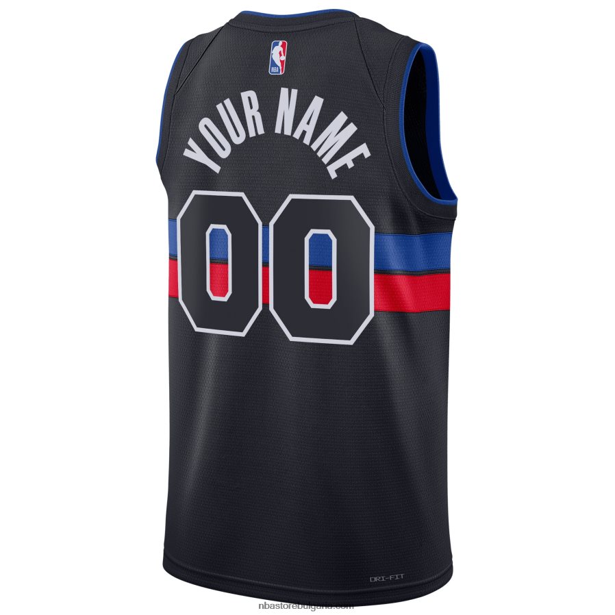NBA JZ8F02786 detroit pistons jordan brand blue swingman фланелка по поръчка