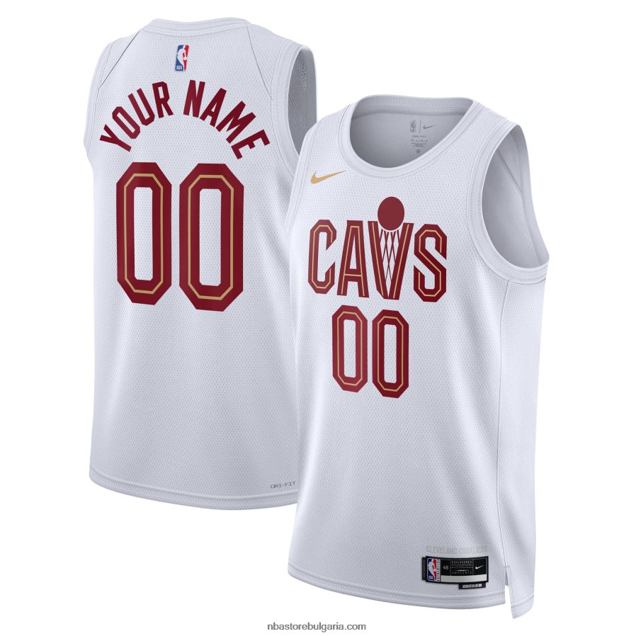 NBA JZ8F022677 cleveland cavaliers nike бяла фланелка swingman по поръчка