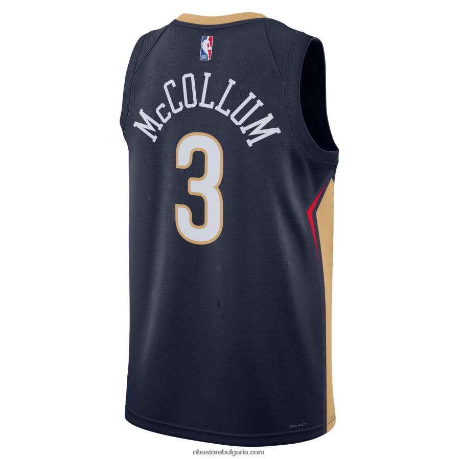 NBA JZ8F0210780 New Orleans Pelicans c.j. mccollum nike navy swingman трико