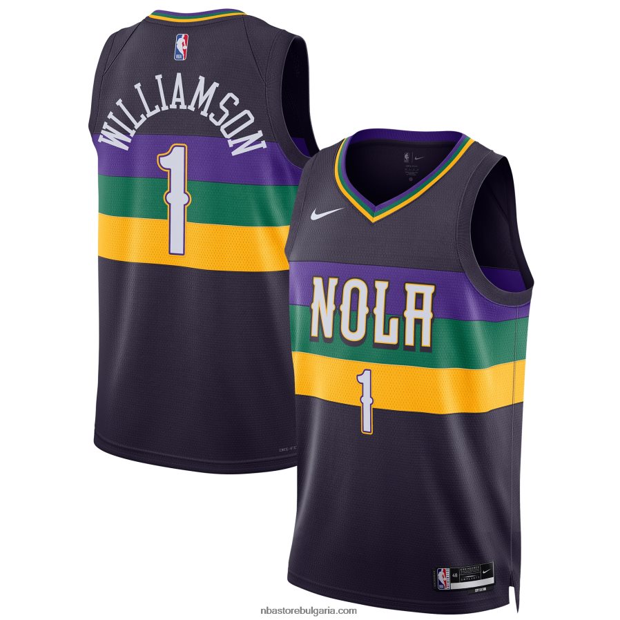 NBA JZ8F025115 New Orleans Pelicans Zion Williamson Nike Purple Swingman Jersey