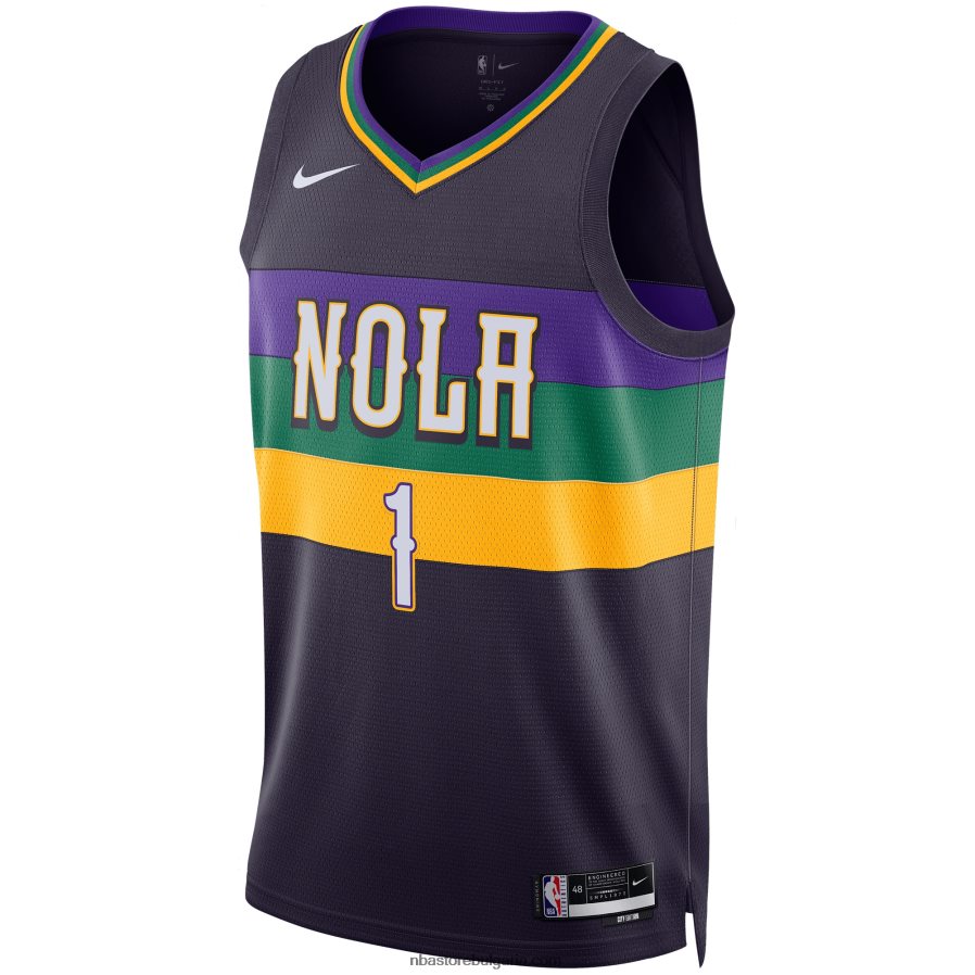 NBA JZ8F025115 New Orleans Pelicans Zion Williamson Nike Purple Swingman Jersey